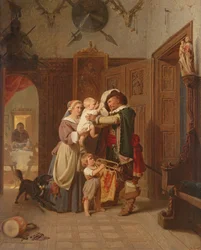 El regreso del caballero, 1855